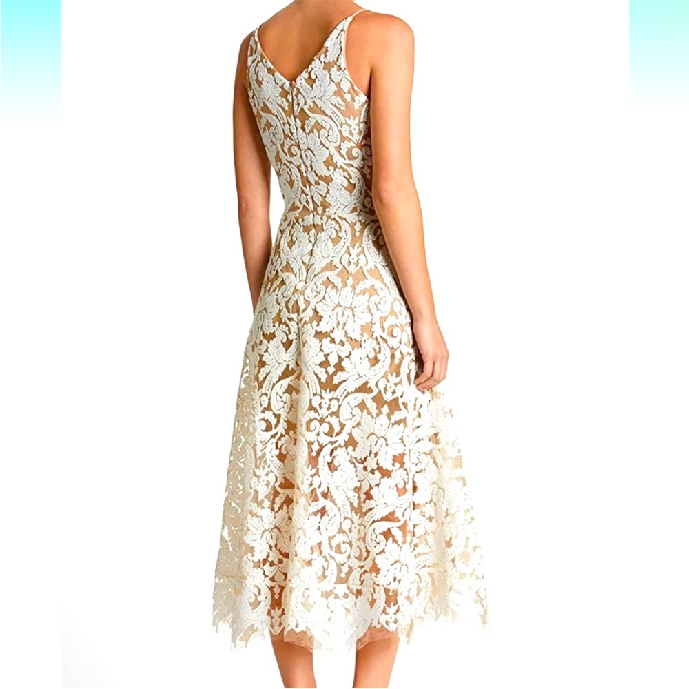 COPY - Like New! Dress the population Mesh Lace Dress
